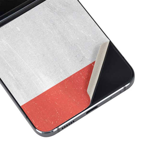 Italy Flag Distressed Galaxy Z Flip5 5G Skin